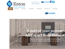 Tablet Screenshot of eatonofficesupply.com